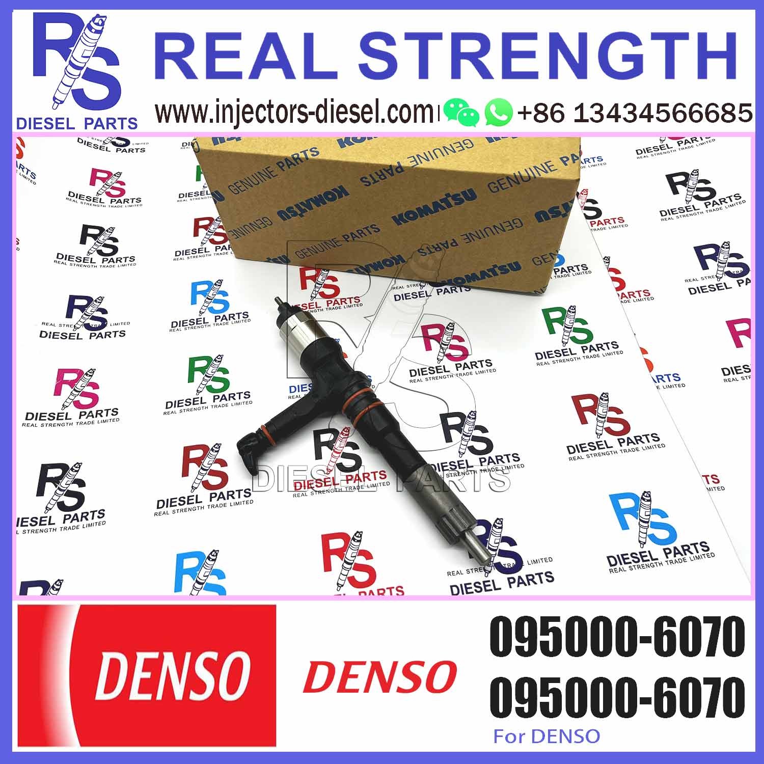 High Quality Diesel Common Rail Injector 095000-6070 For KOMATSU PC350-7 PC400-7 Injector 6251-11-3100
