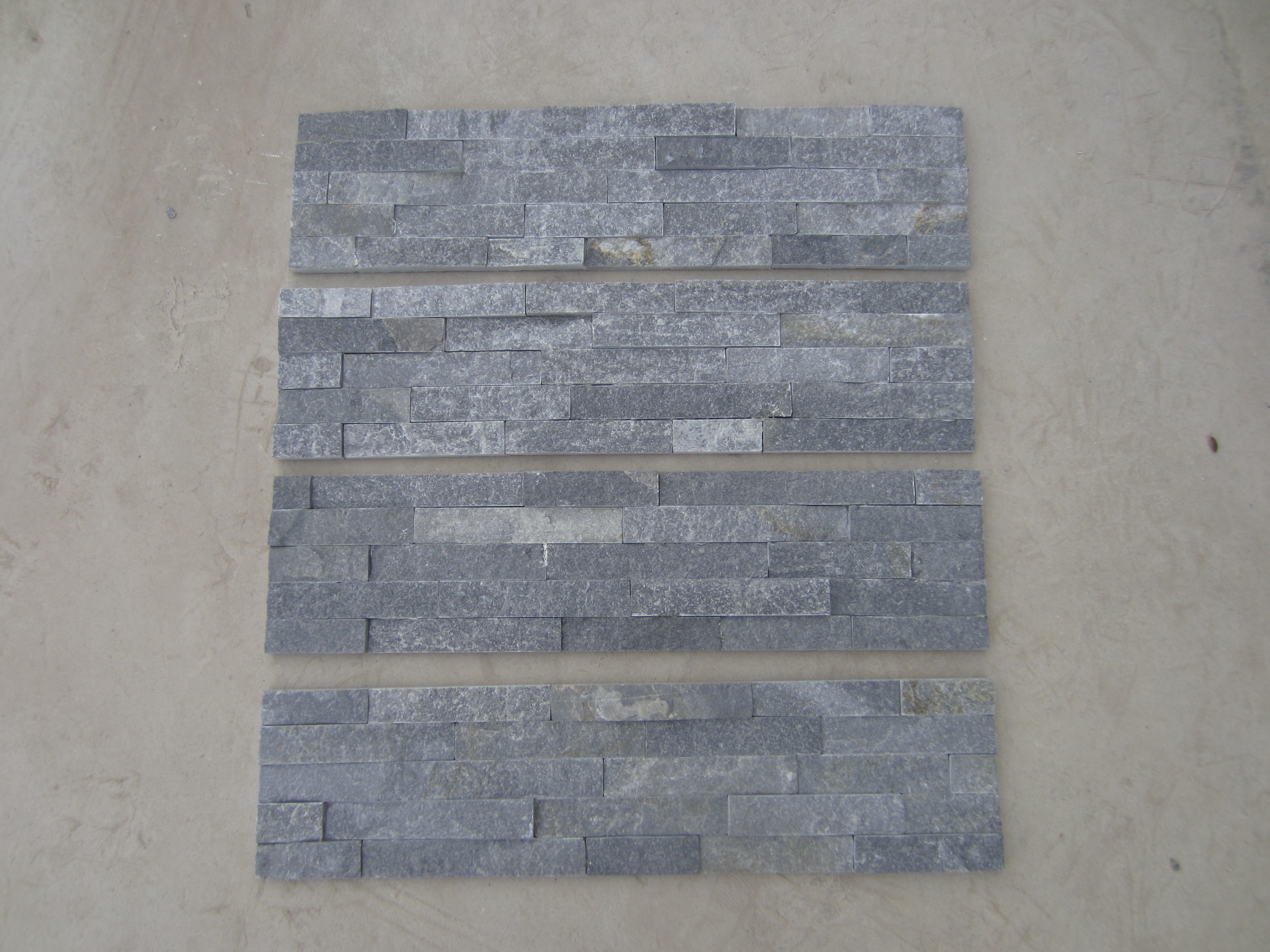 Blue Quartzite Interior Stacked Stone Veneer Wall Panels