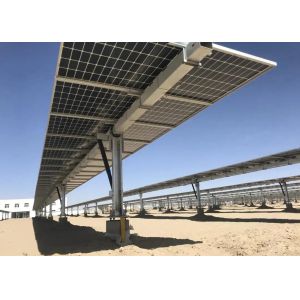 Galvanized Flat Horizontal Axis Solar Tracker Solar Tracking System
