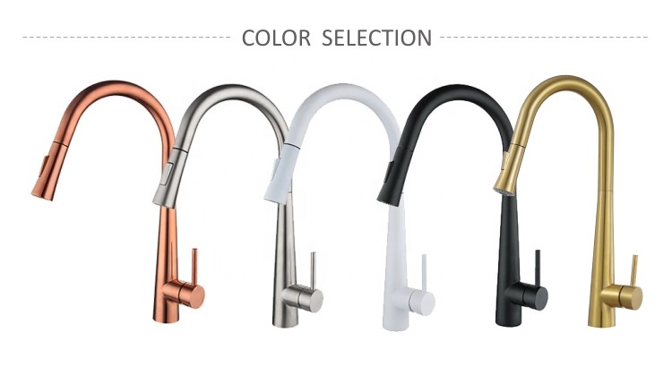 Mixer Stainless Steel Kitchen Faucet Hot Cold Gold Pull Out