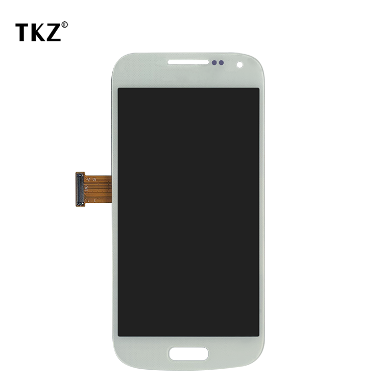 White Gold Cell Phone LCD Display For SAM S4 Mini I9195 Assembly