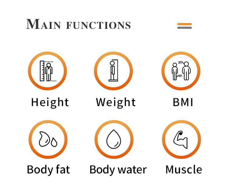 Touch Screen Height Weight Body Fat Scale Measuring Instruments For Hospital