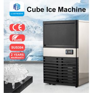 Commercial Automatic Cube Ice Maker Making Machine 50kg 24Hours LZ-120 at