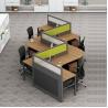 Buy cheap 4 Seater Office Workstation Desks Thickness 30mm Cubicle Partition from wholesalers