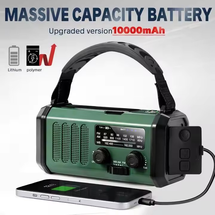 2000mhA Battery Emergency Radio The Ultimate Solution with USB Charging Port