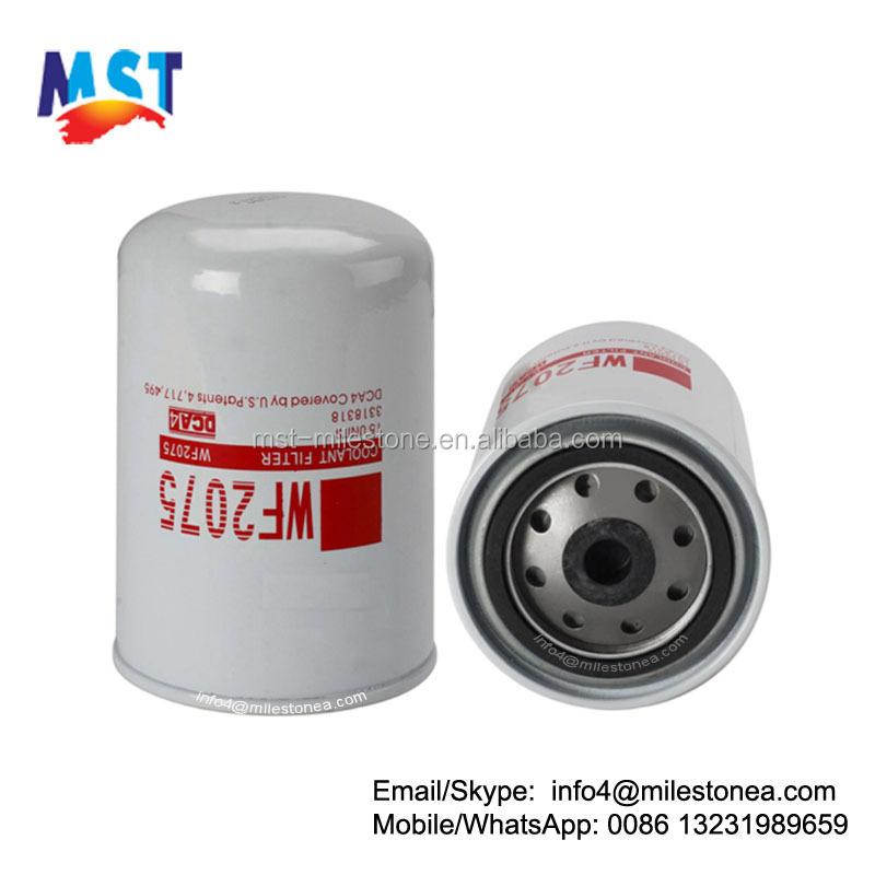High Filtration Efficiency Coolant Filter For Truck WF2075