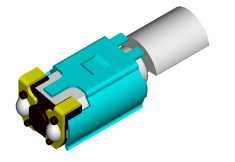 3v Dc Smt Vibration Motor , Mini Mobile Phone SMD Vibrator Motor 12.2 * 4.4 * 3.6mm