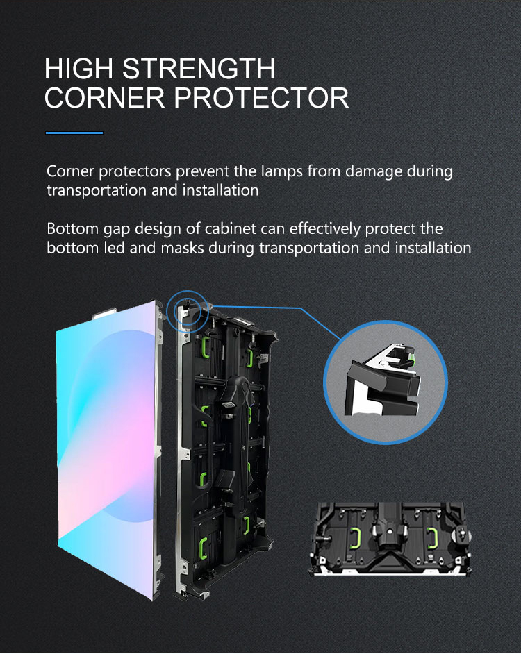 Outdoor Led Screen Rental Full Color P2.84I P1 LED Video Wall Ground Support Stand Back Frame Rollable Display
