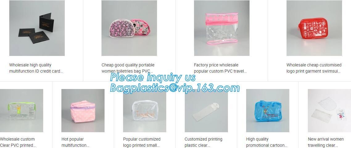 k Zipper Slider Bags Heavy Duty, MultiFunctional clear zipper slider pvc bikini packing swimming bag, frosted swim