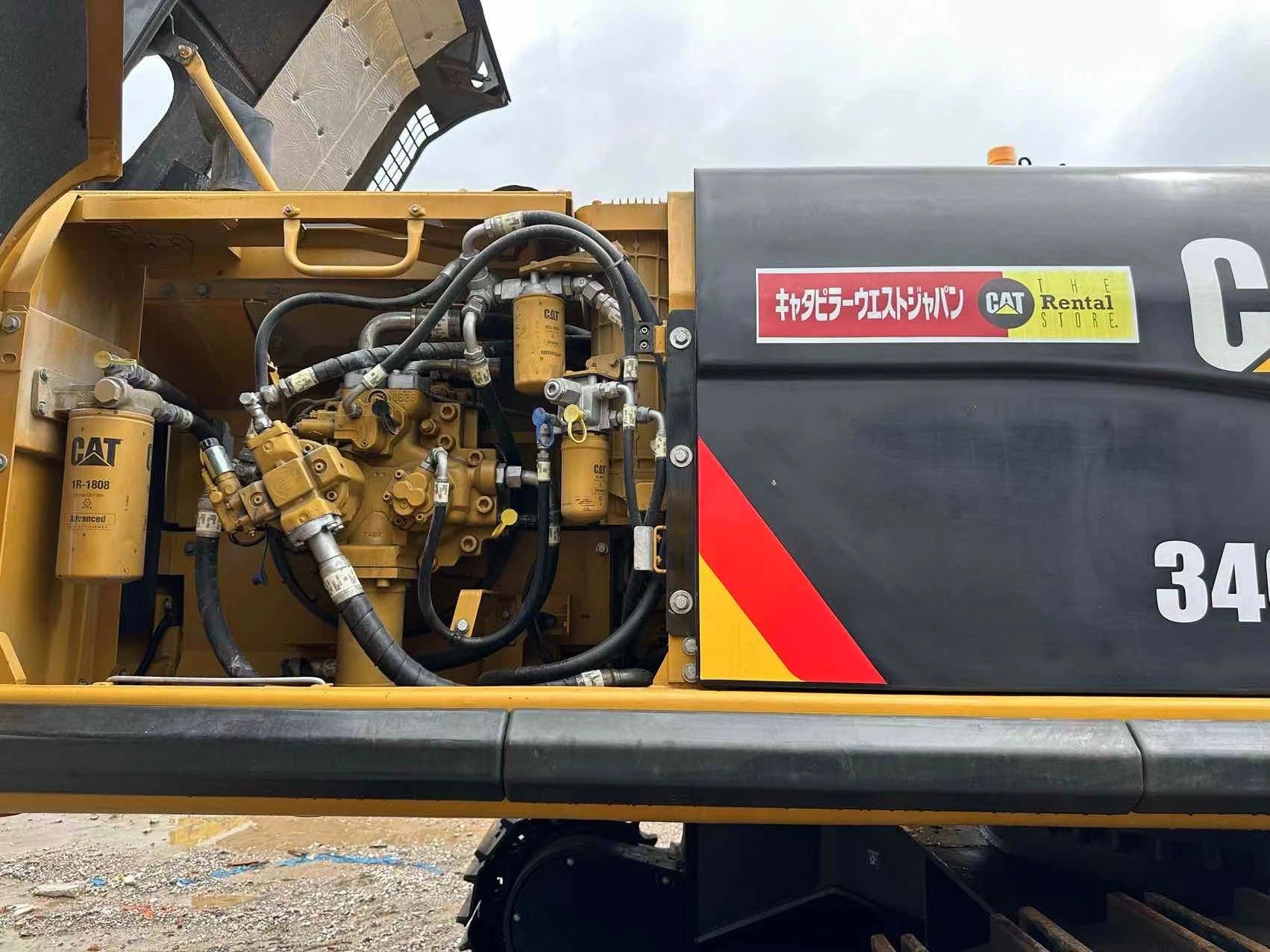 Large Size 340D2L Cat Used Excavators 200kw Rated Power Excellent Condition