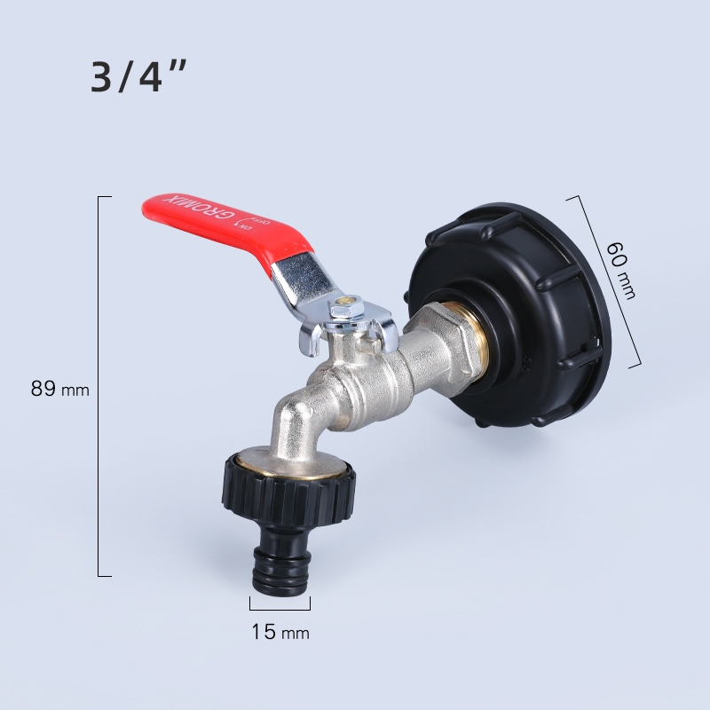 Long-Lasting IBC Tank Tap Adaptor Cover Drain Discharge Nozzle Spout Pipe Tube Connect