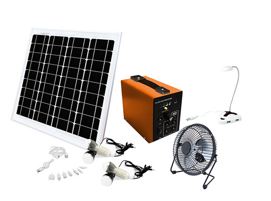 50W DC12v Home Portable Solar Power System