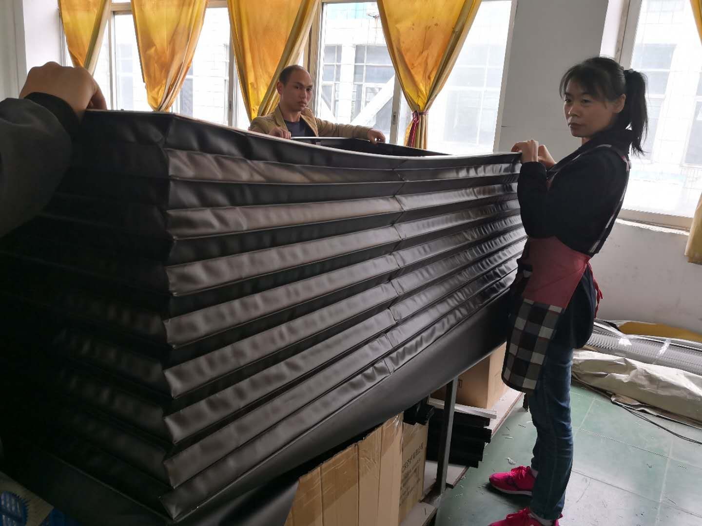 dust protective bellows black colour for machine lifting platform hydraulic 4D motion seat