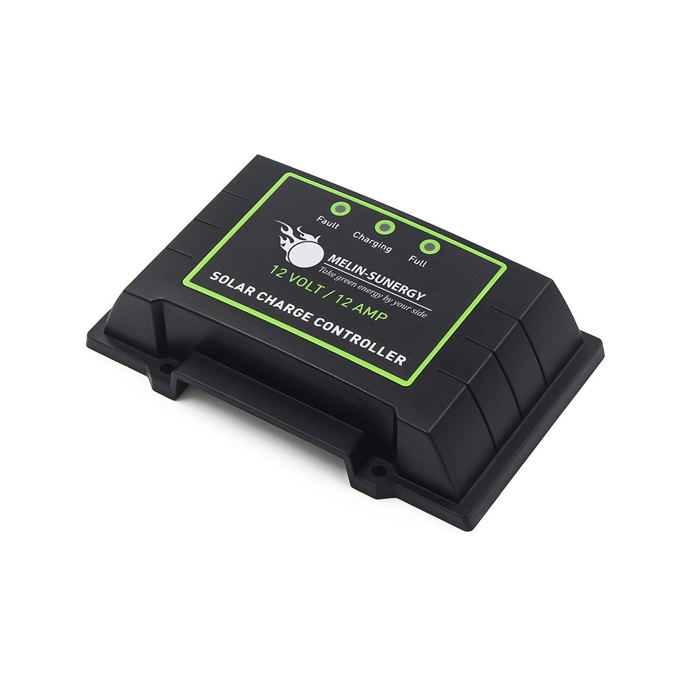 12A 12V 24V Smart PWM Solar Charge Controller Manual LiFePO4 Battery Compatible