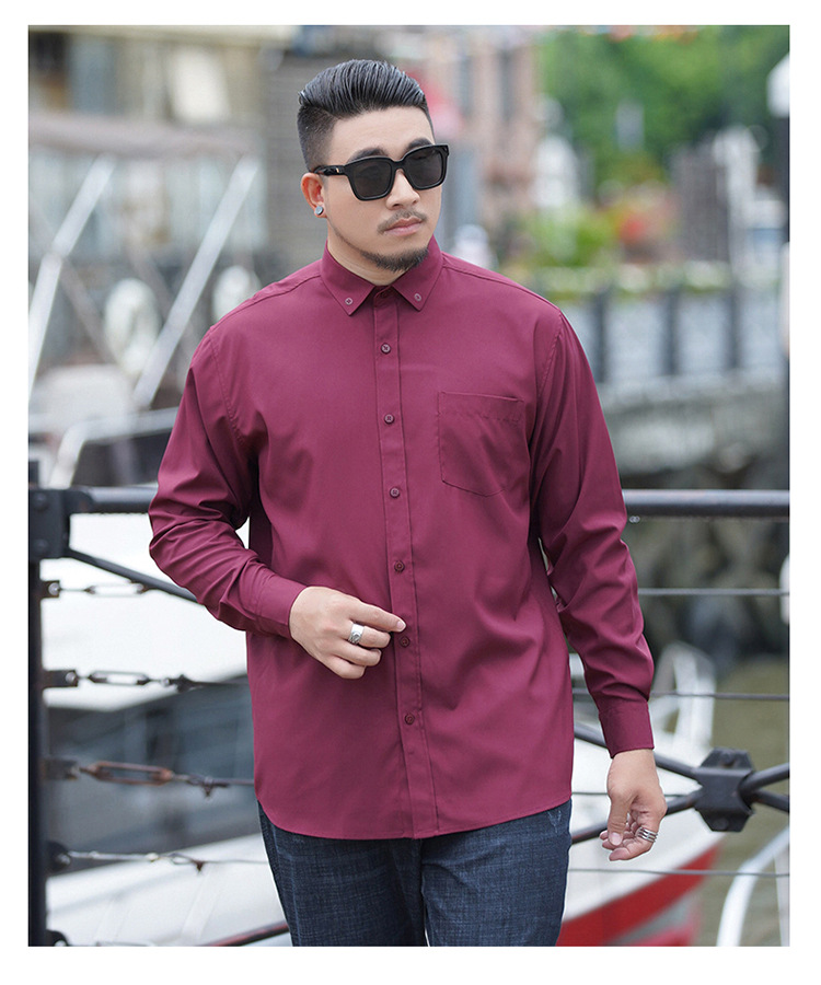 Viscose/Polyester/Spandex Blend Latest Formal Long Sleeve Dress Shirt for Business Men