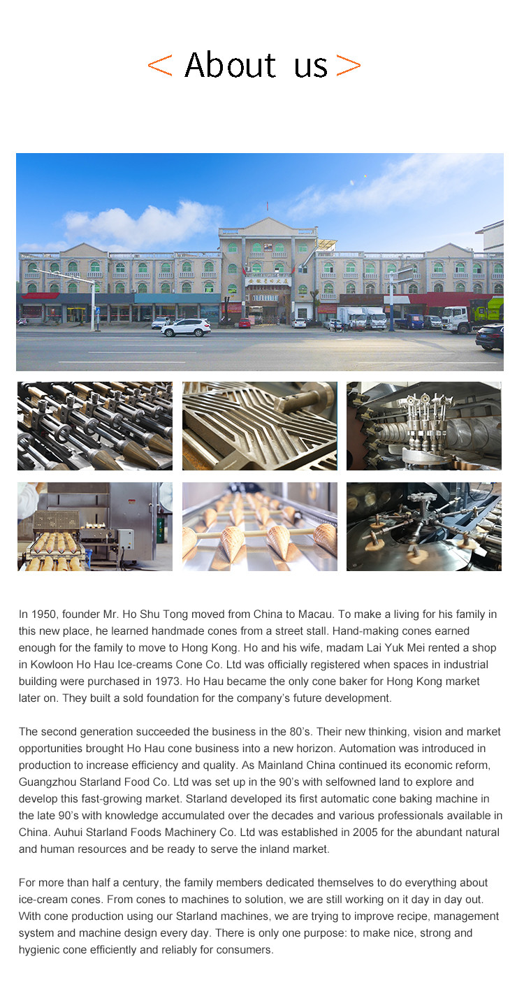 28 Molds Automatic Wafer Cone Machine With One Year Warranty