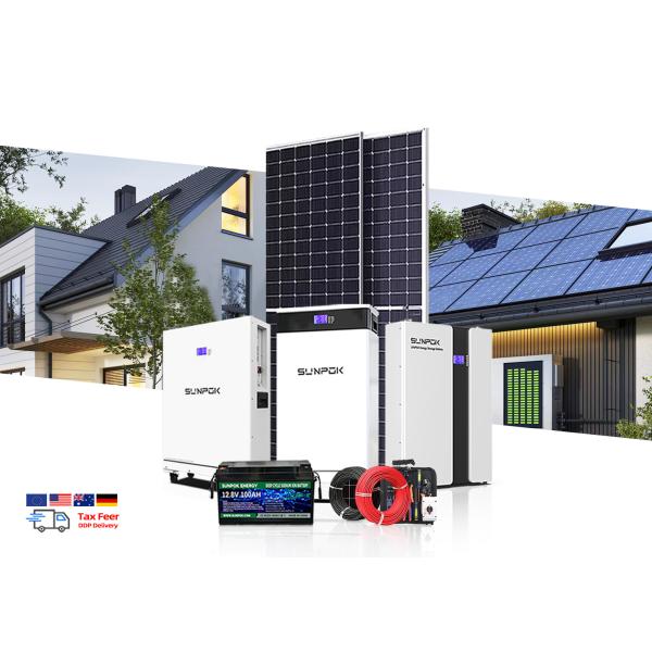 20kwh 30kwh 50kwh Off / On Grid Solar System Complete Full Set Kit Panels 10kw 20kw Inverter With Lithium Battery Battery System