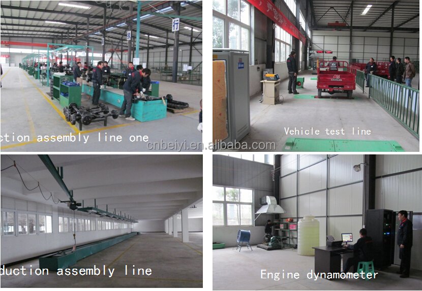 Front Drum Rear Drum Brake System Hydraulic High Power Three Wheel Van Cargo Motorcycle for 1 Passenger