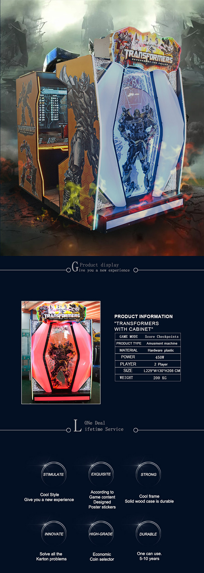 Deadstorm Pirate Kids Game Machine With Cabinet Shooting Gun 220V