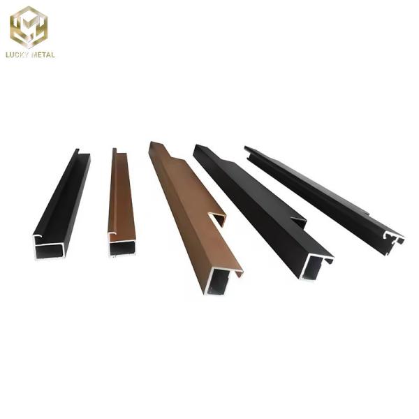 Kitchen Cabinet Aluminum Alloy Door Profiles Frame Anodizing Aluminium Profile