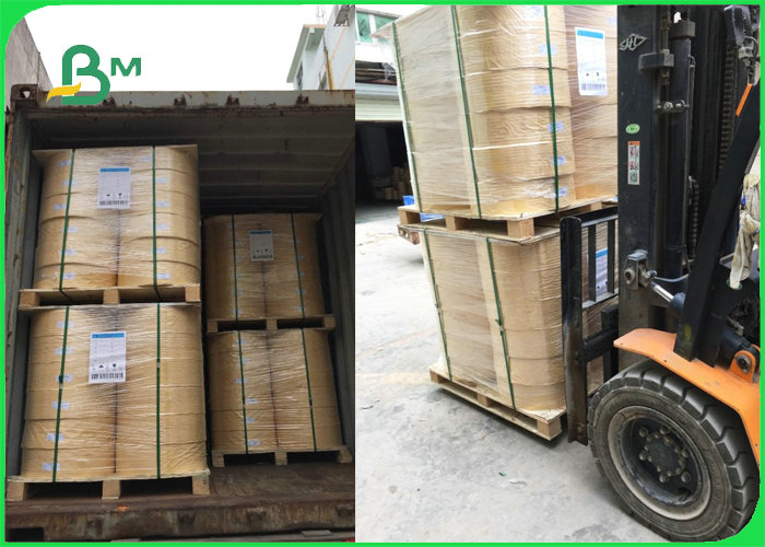FSC Approved 14mm 15mm Slitted Paper For Food Grade Paper Straw 100% Compostable