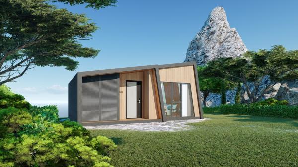 Art Villa Prefab House , Waterproof Resort Beach House, Smart Interior and