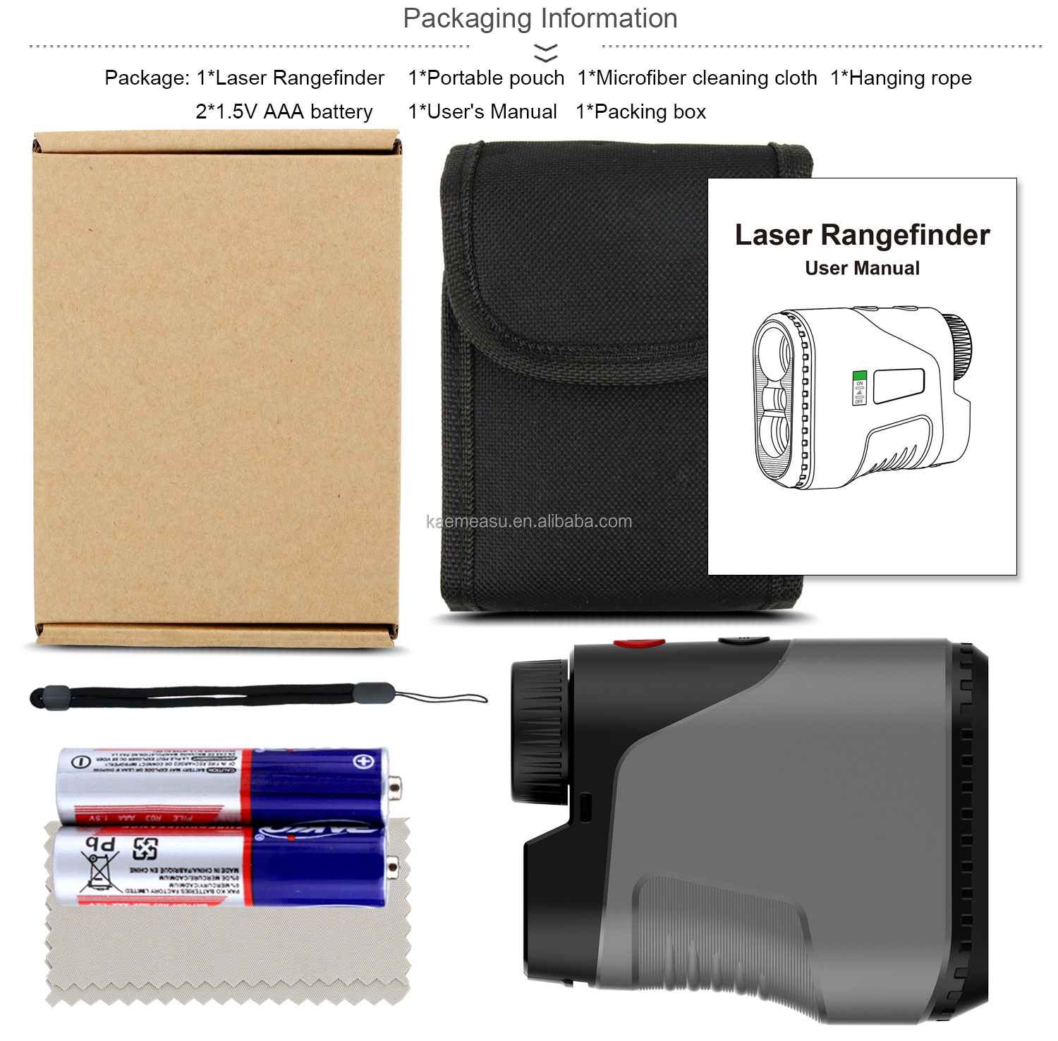 450m High Precision Rangefinder Golf Range Finder Distance Meter Laser Works Rangefinder