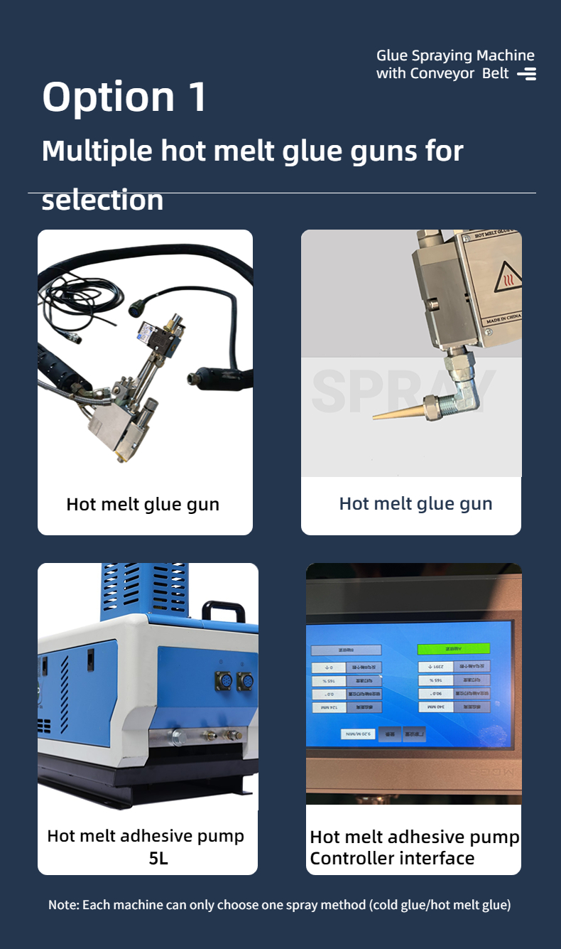 Air Pressure 0.5-0.8MPA Hot Melt Adhesive Spraying Machine for Carton Box Bottom Folding