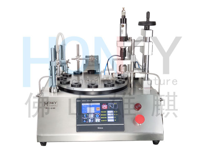 35pcs / Min Desktop Filling Machine For 20ml Glass Vial Essential Oil Liquid