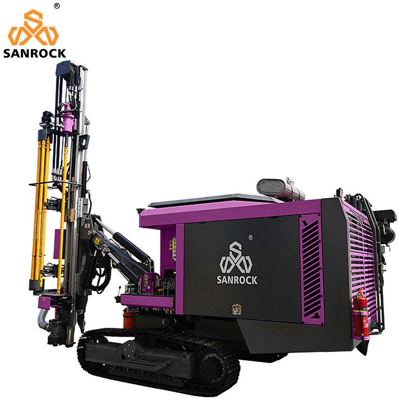 30m Depth Integrated Drilling Equipment Hydraulic Crawler Drilling Rig Rotary Blast Hole