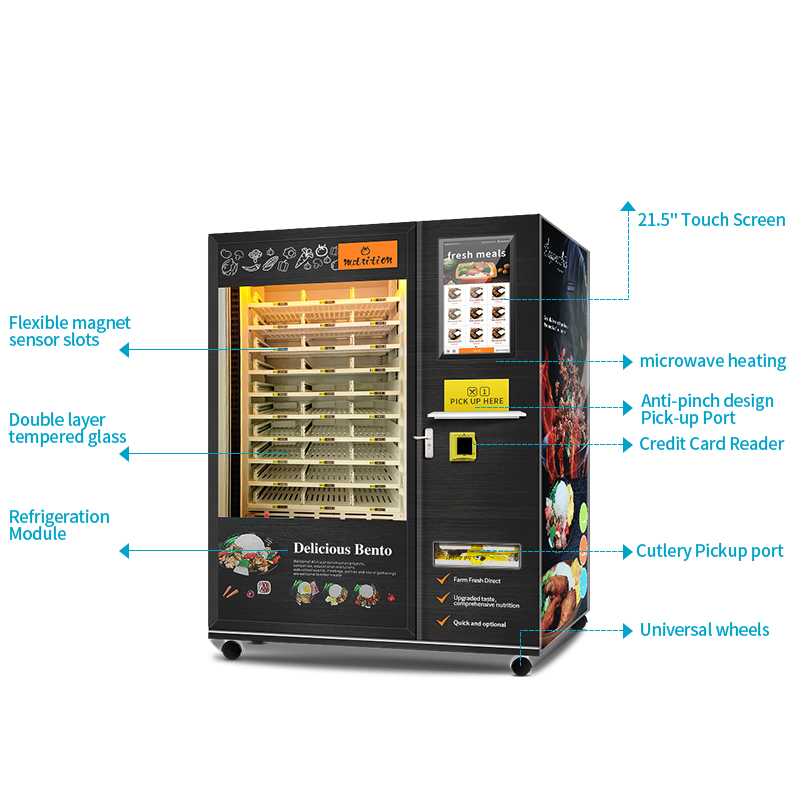 customized nutritional meal vending machine automatic fast food microwave heating vending machine