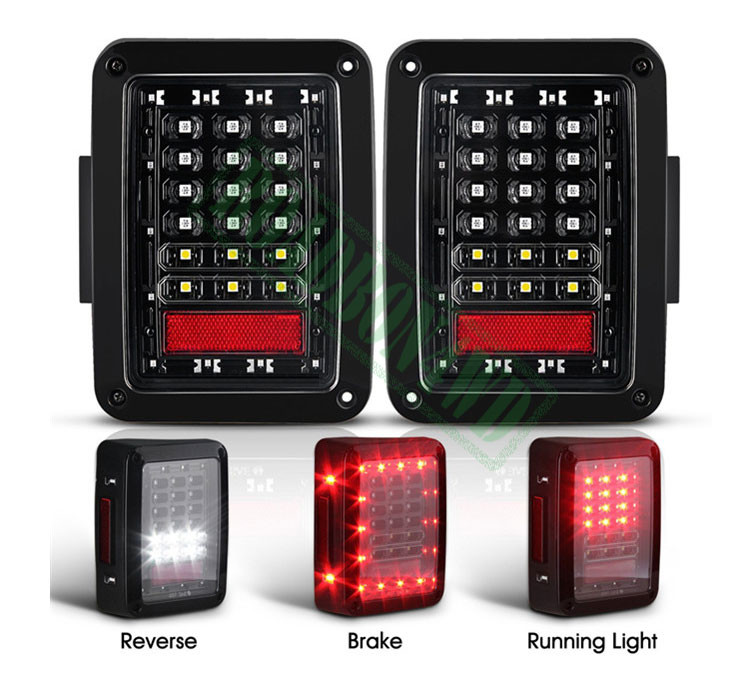 Wrangler led Tail Lights running turn brake reverse rear tail lamp