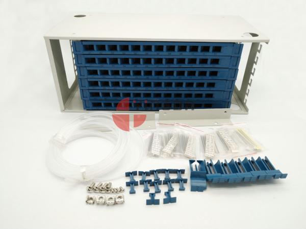 72 Port Fiber Optic ODF Optical fiber patch panel , Rack Mount Fiber Distributio