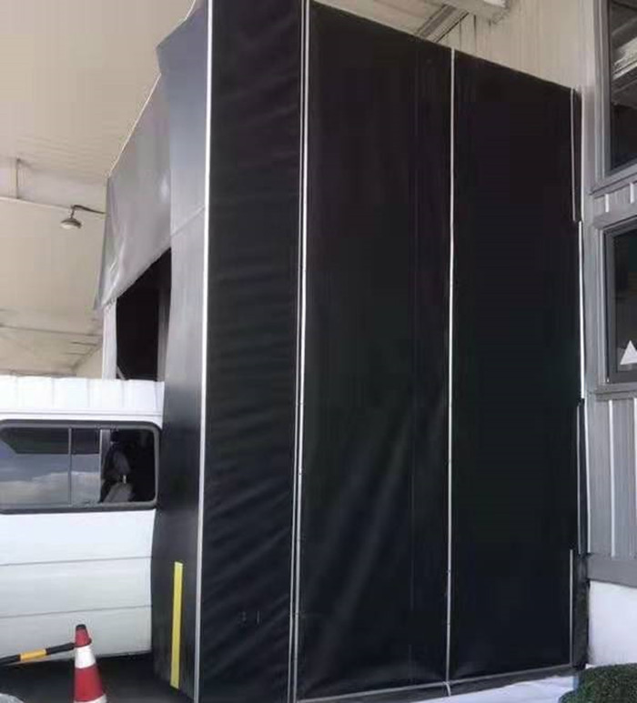 3.0mm Industrial Dock Seals Unloading Loading Dock Enclosures Galvanized Frame