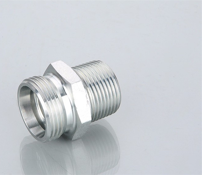 1CB/1dB Bsp Thread with Captive Seal Hydraulic DIN Pipe Adapter Low/High Pressure Bite Type Tube Fittings Carbon/Stainless Steel