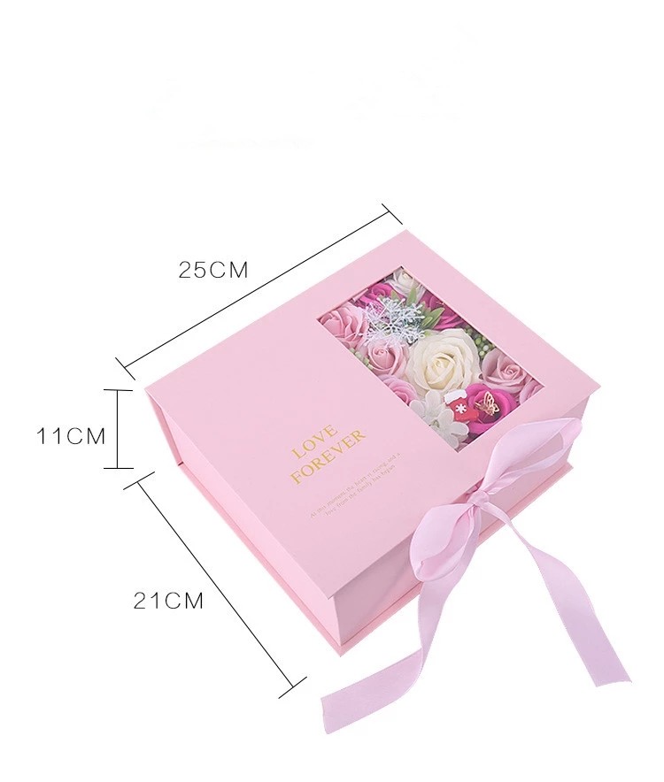 Wholesale Christmas Gift Soap Rose Flower Gift Box For Friend