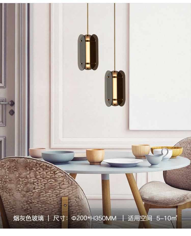 Nordic luxury restaurant small designer Pendant Light bedroom bedside Arch Pendant Lamp(WH-GP-144)
