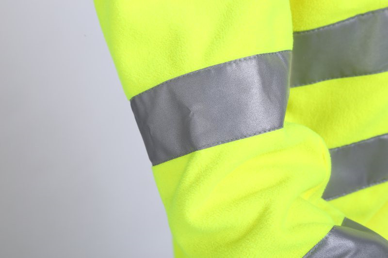 360gsm Cold Weather Workwear OEM Hi Vis Work Jacket With Flap
