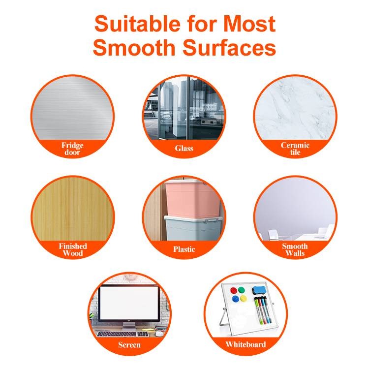 Soft Whiteboard Reusable Calendar Planner Dry Erase Sticky Notes 10x10cm