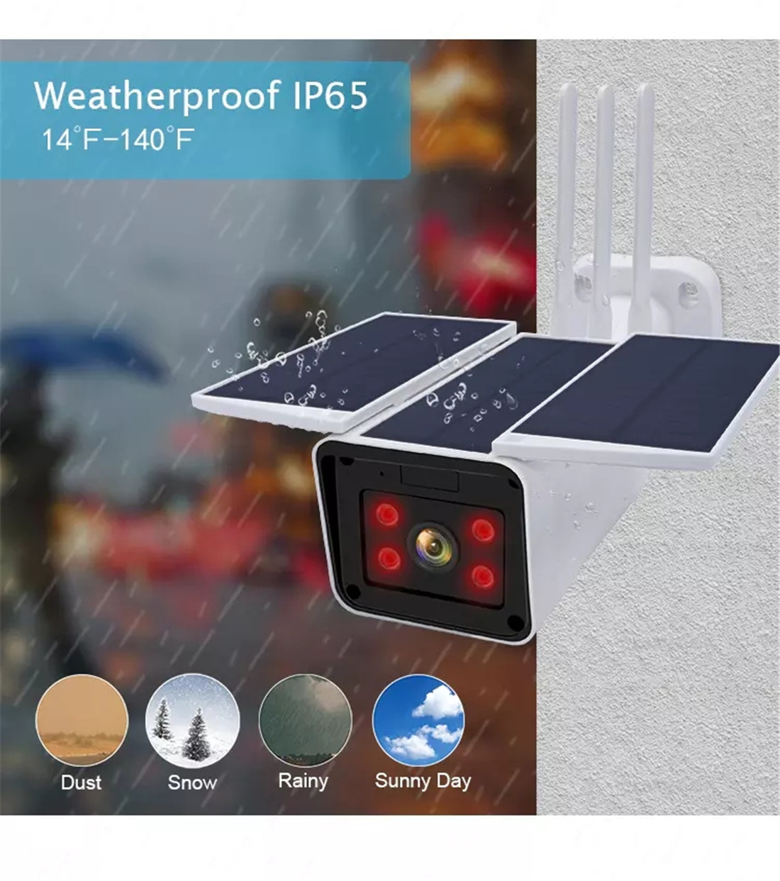 Outdoor Solar Powered Battery Wi-Fi Camera(MYQ-BC03)