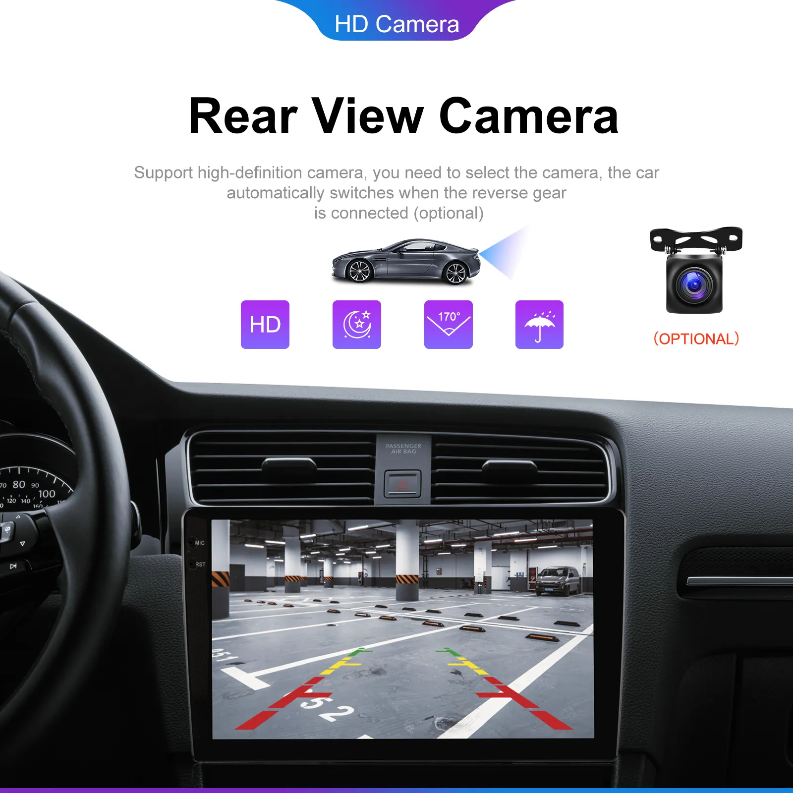 10 inch 4G Car DVD Player 1DIN 8 Core Car Stereo Audio Carplay DSP Android 10 4 64G