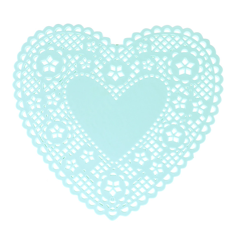 Heart Hollow Out PVC Heat Resistant Table Mats Plate Bowl Coaster