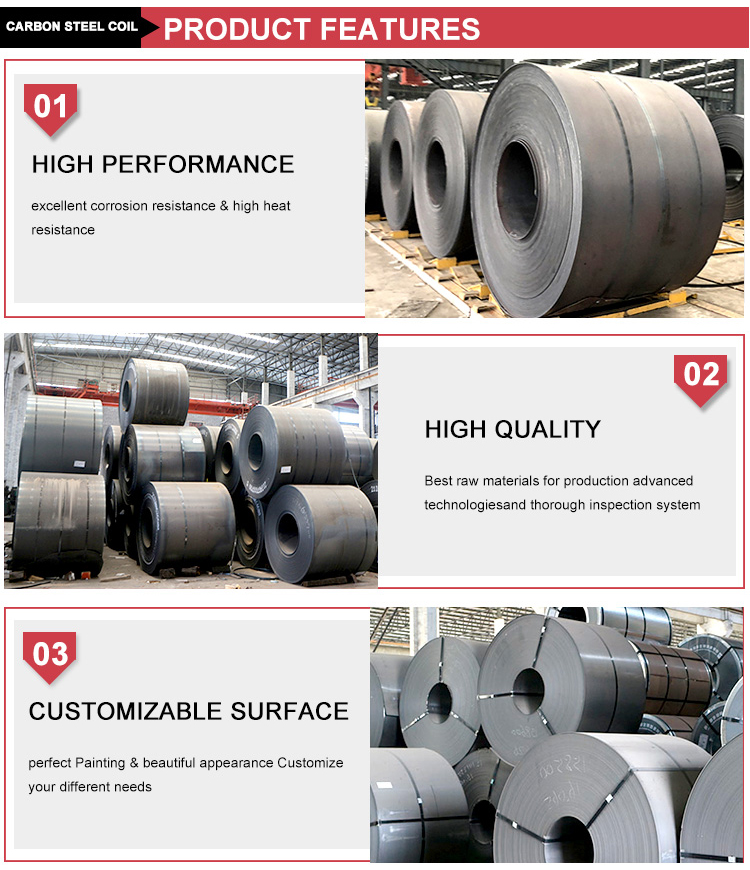 Ms Steel Coil Strip Sheet Manufacturer AISI Hrc Hot Rolled Coil
