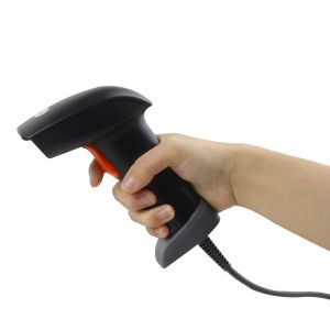 Hand Free QR Code Reader , CMOS Supermarket 1D 2D Barcode Scanner
