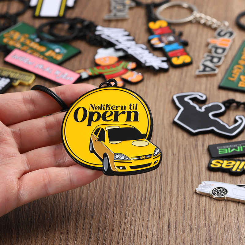 Custom Metal Enamel Keychain Engraving Key Chains Small Keychain Rings