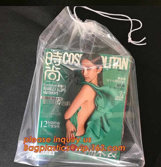 Biodegradable Environment friendly LDPE Plastic bags with DRAWSTRING closure bags, backpack, drawtape bag, essentials