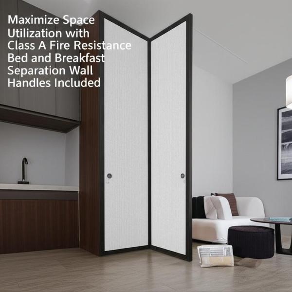 Quality Maximize Space Utilization with Class A Fire Resistance Bed and Breakfast Separation Wall Handles Included for sale