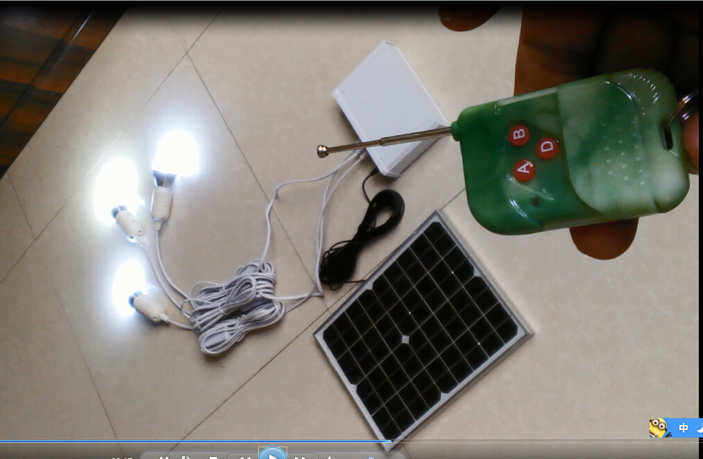 portable solar power system lithium battery for home lighting and mobile charging CE