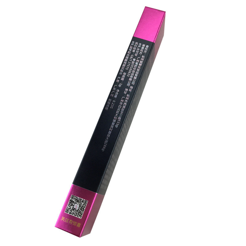 Single copper paper Gilding process eyebrow pencil brush Colorful box package