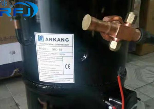 3HP R404a QR3-58 Ankang Hermetic Piston Refrigeration Compressor 220-460V 3PH